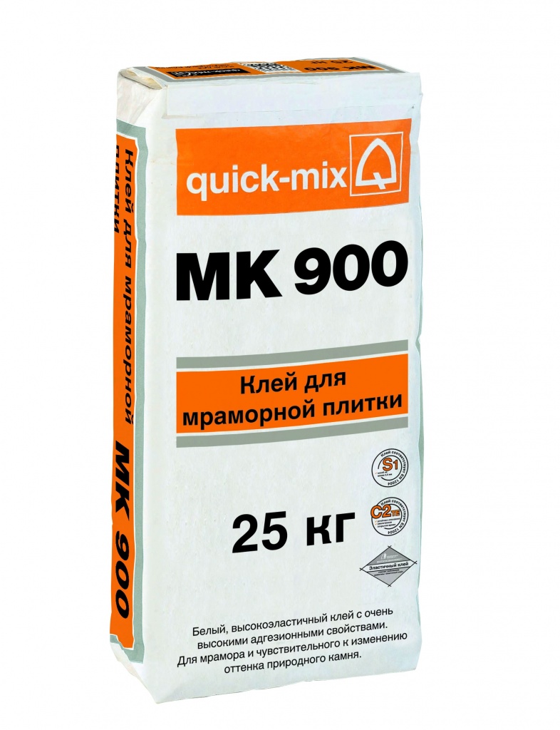 MK900 Клей для мраморной плитки, белый (С2 ТЕ, S1), 25кг