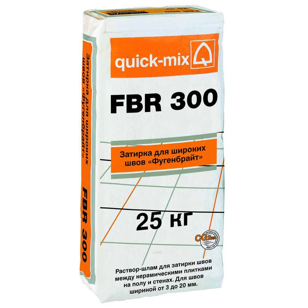 FBR 300 Затирка д/широких швов "Фугенбрайт" 3-20мм,антрацит 25кг