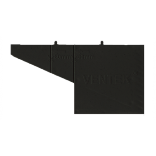Вентиляционная коробочка универсальная VENTEK (черный)